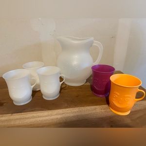 Vintage Kool Aid pitcher & cups